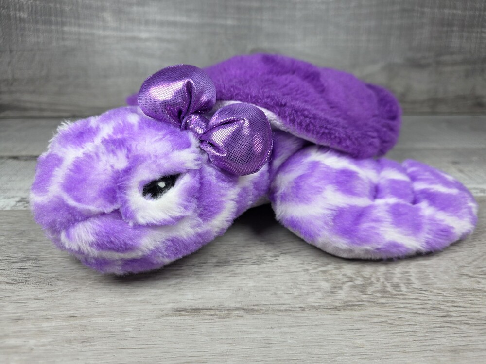 Aurora World Girlz Destination Nation Pink Turtle Plush Sparkle Bow 10” b101